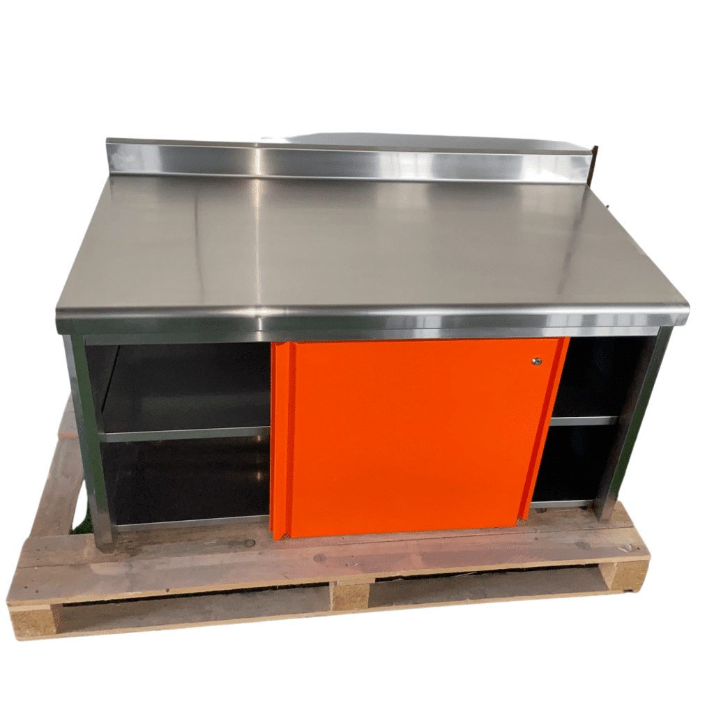 Lot De 3 Pieds De Meuble En Inox Brossé - Neufs - Diam. 50mm, H.78mm