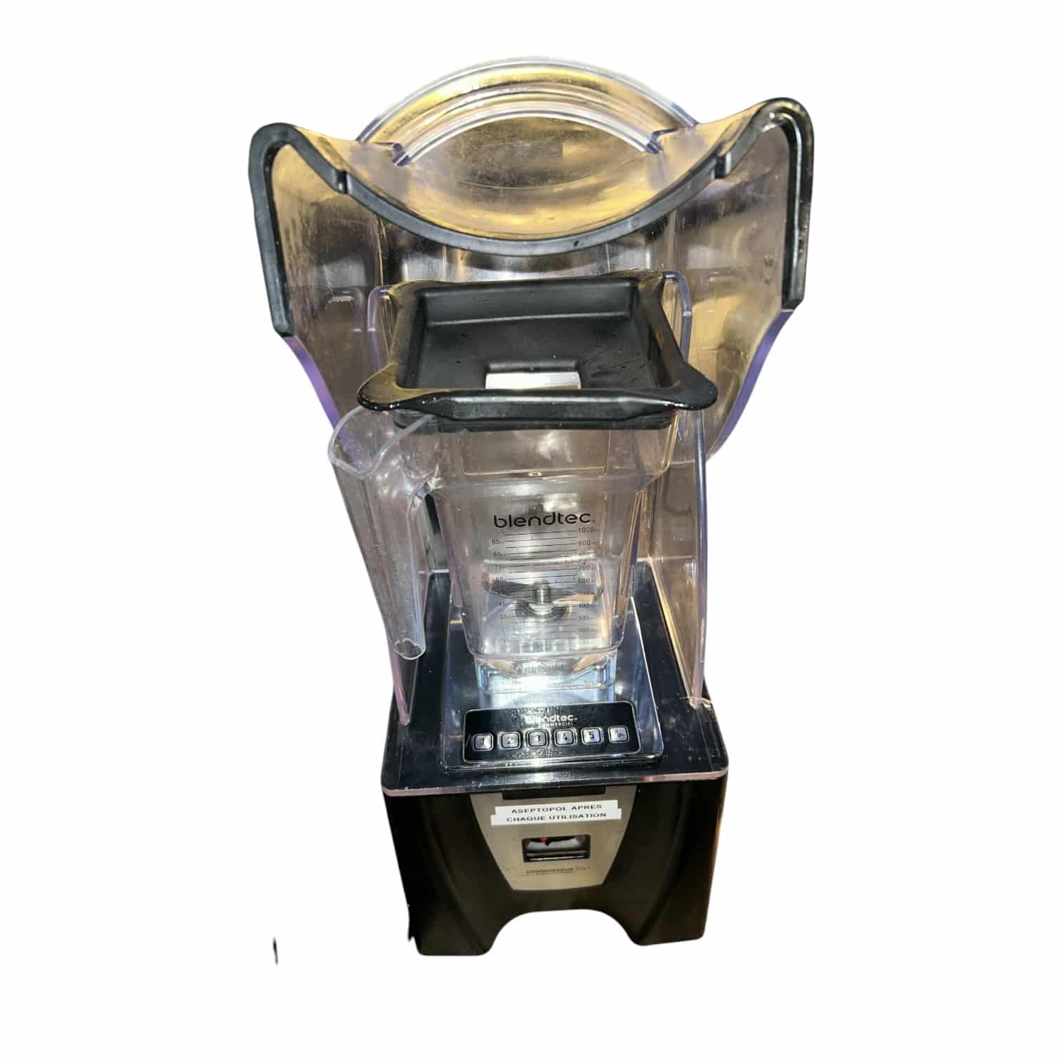 image00101 Blender Blendtec d'occasion vue de face capot ouvert