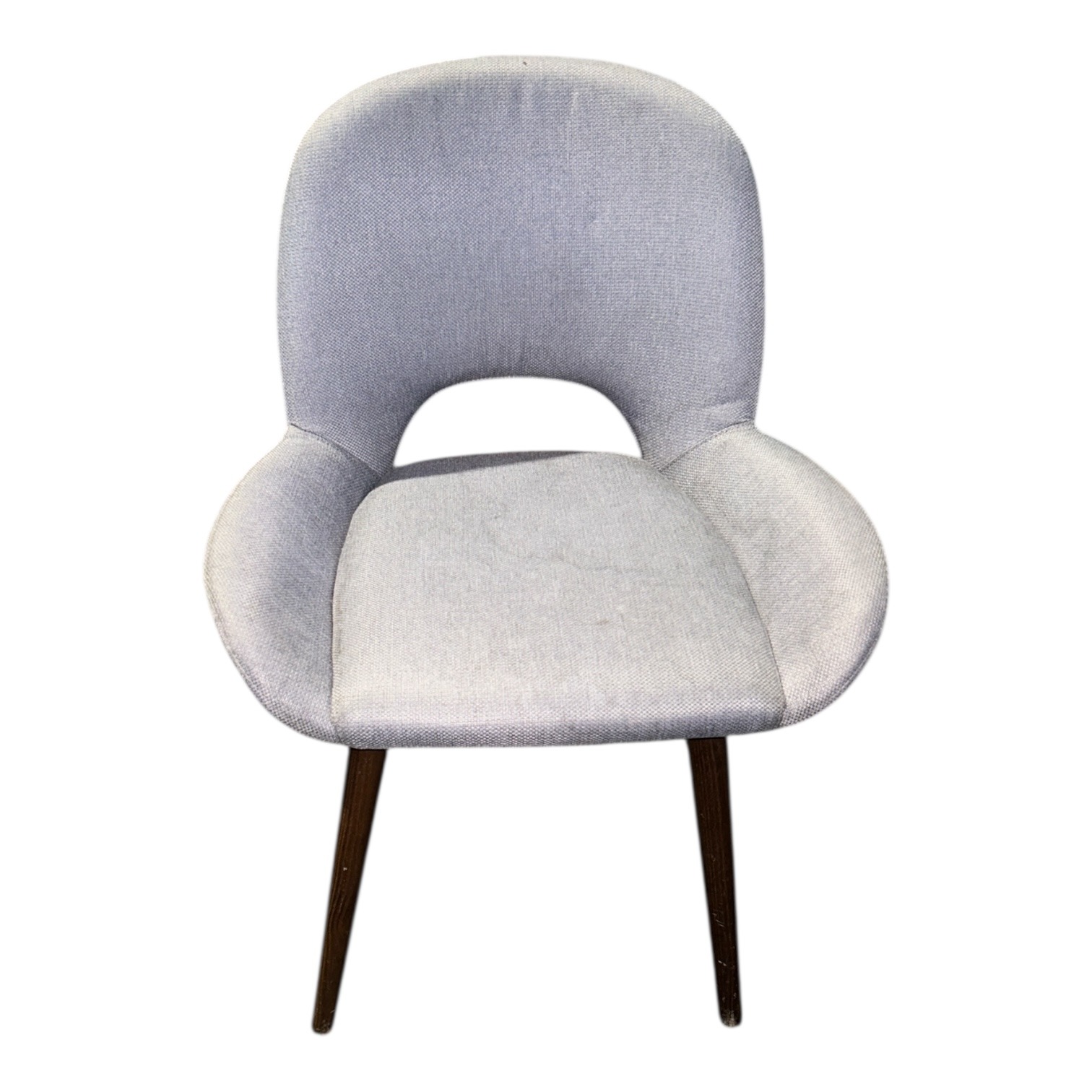 image00007 Chaise en tissus grise d'occasion vue de face