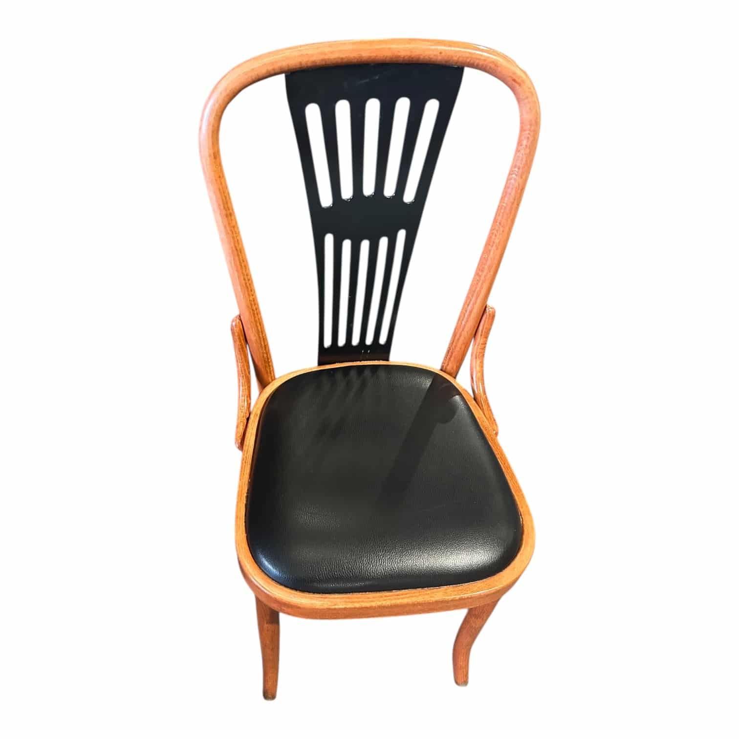 image00005 Chaise en bois assise noir d'occasion