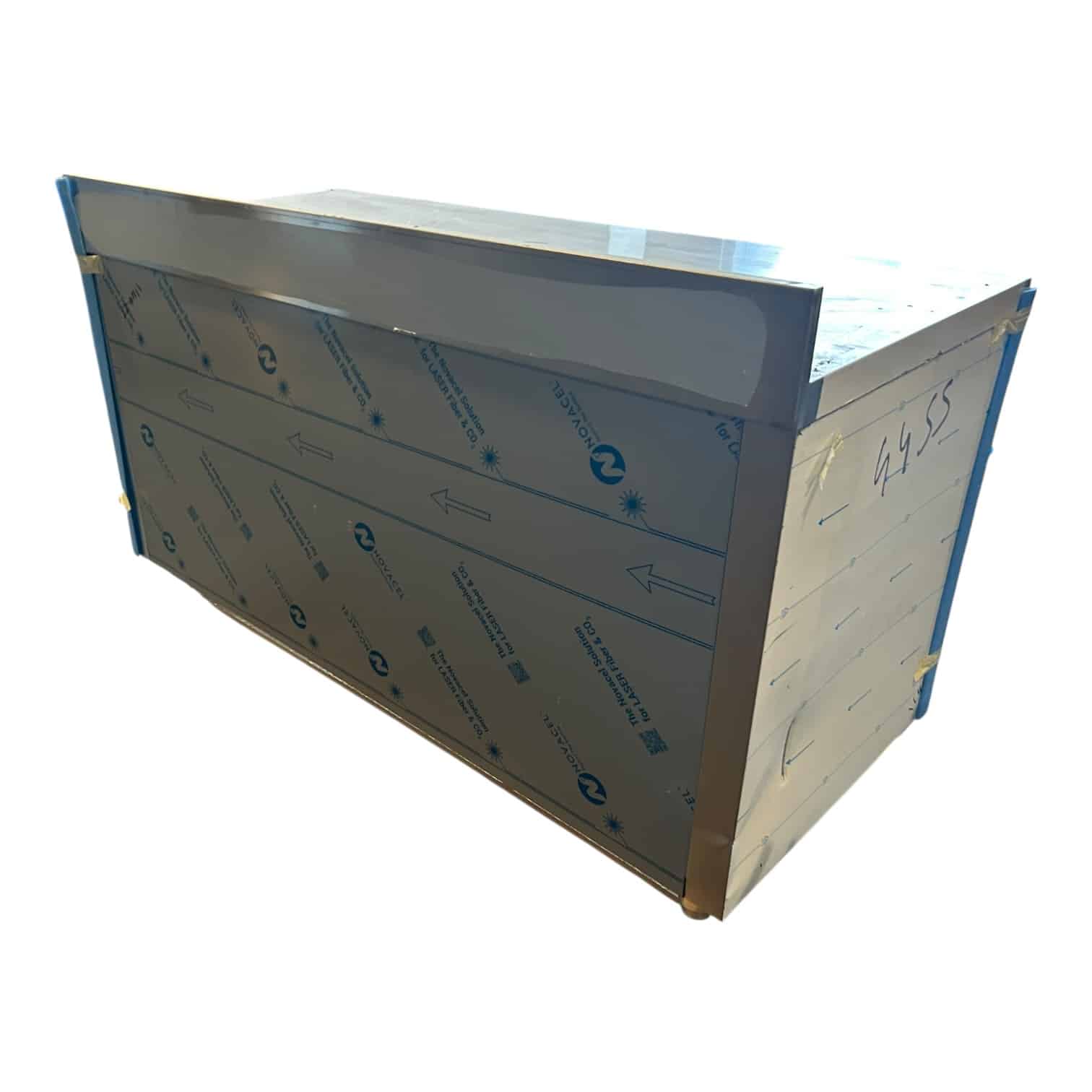 image00001 Meuble de rangement neutre inox 160 cm neuf déclassé